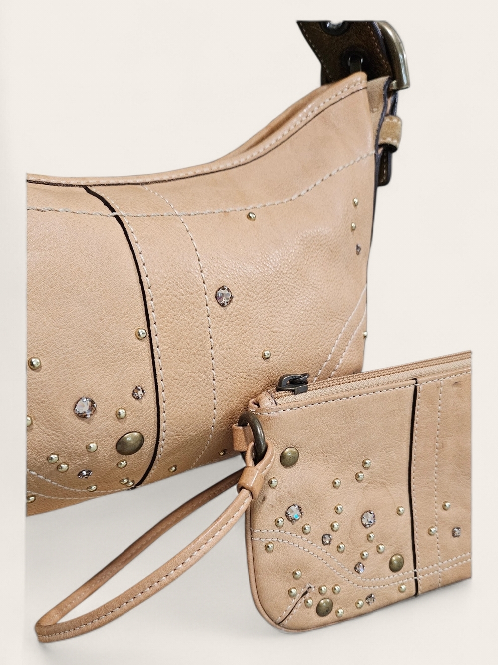 Coach SOHO 2005 Vintage Limited Edition Set w/Bronze Studs/Swarovski Stones - Picture 6 of 16